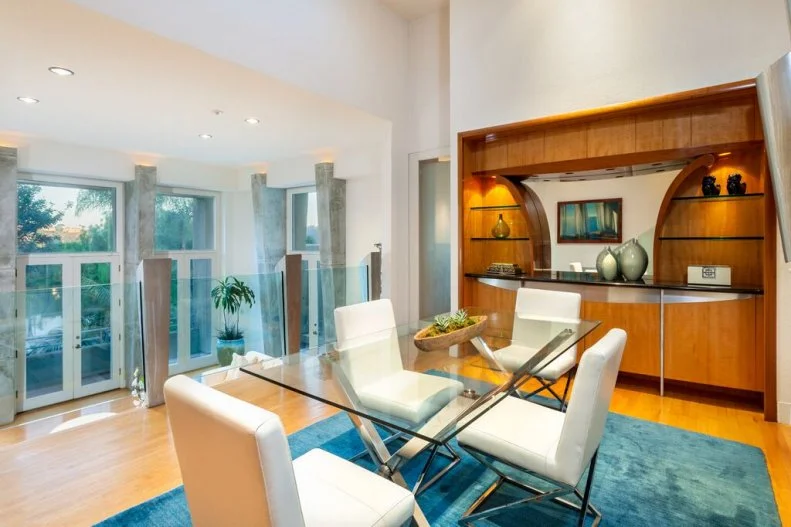 Neutral Contemporary Dining Room