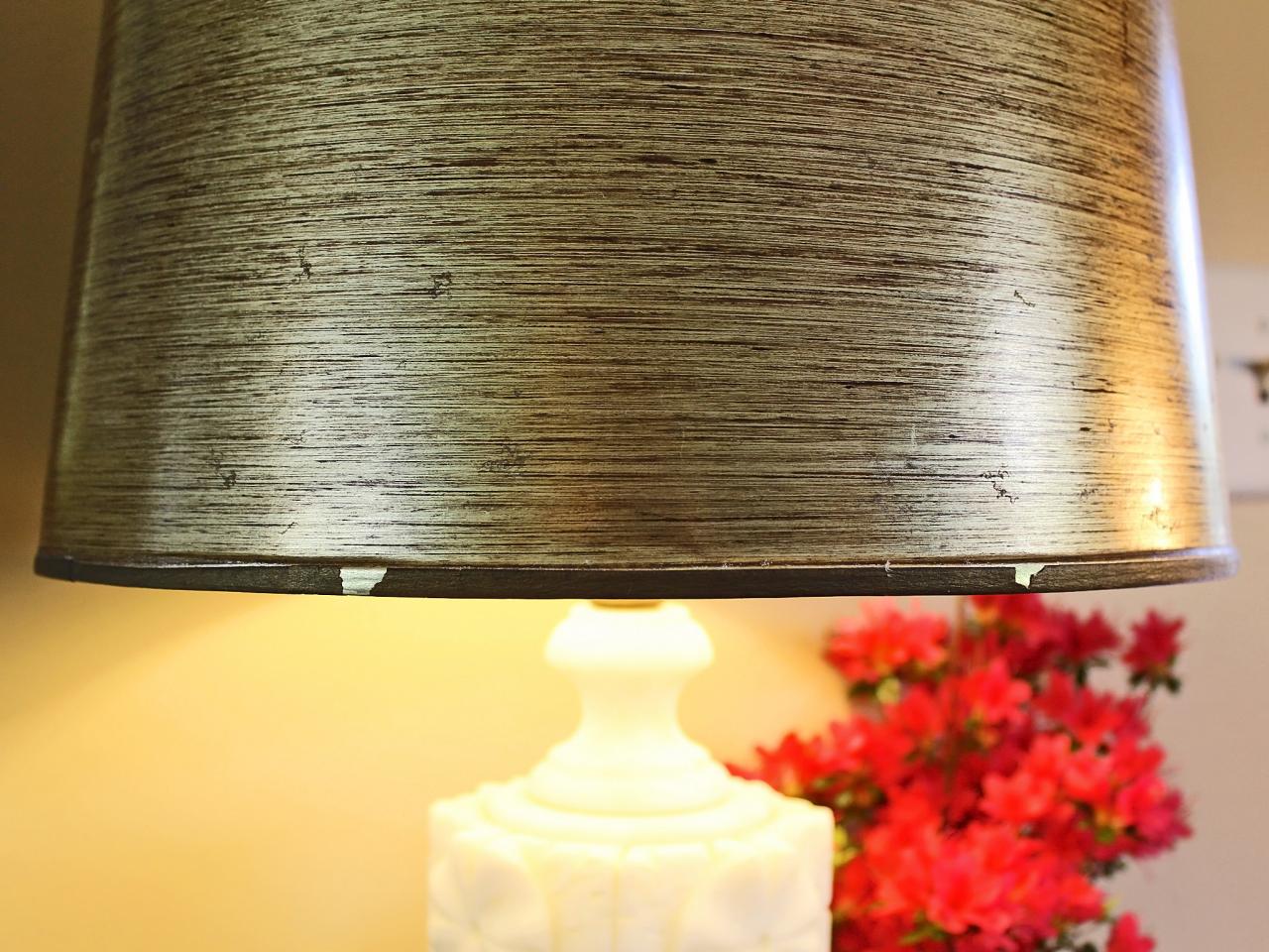 Easily Give An Old Lampshade A Trendy, How To Line Inside Of Lampshade