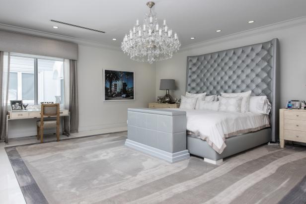 Gray Art Deco Bedroom