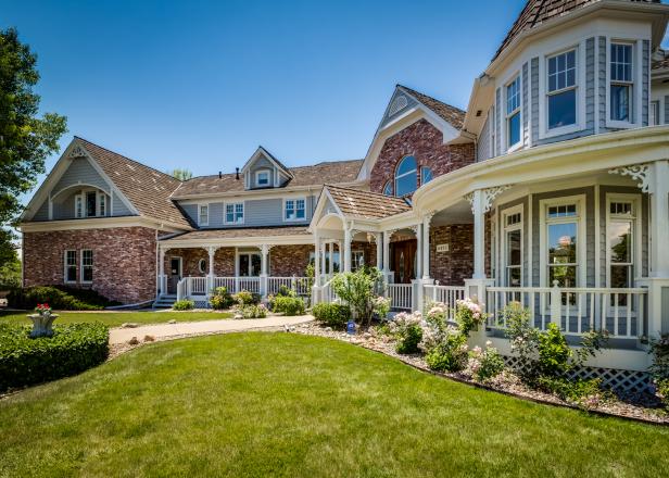 Exterior With Porch and Front Yard | HGTV