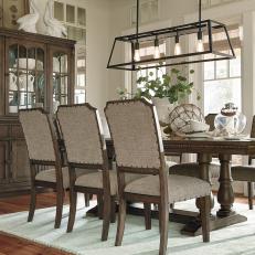 Neutral Cottage Dining Room With Trestle Table