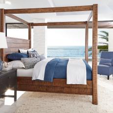 Transitional Bedroom With Ocean View