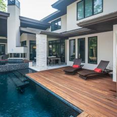 Chic, Contemporary Poolside Oasis