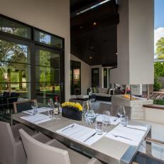 Contemporary Outdoor Dining is Chic, Sophisticated 