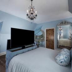 Blue Bed in Princess Bedroom