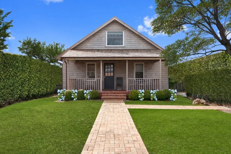 Gray Cape Cod Cottage Exterior