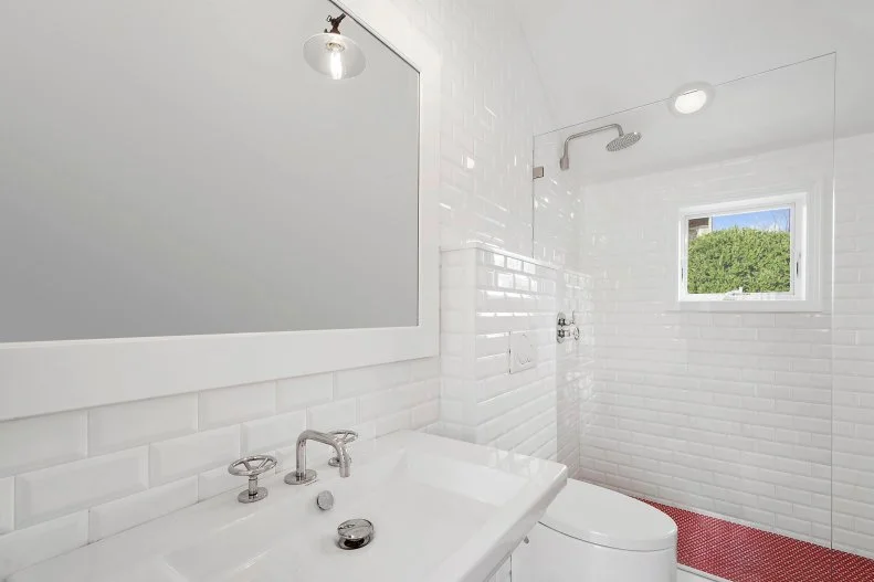 White Contemporary Bathroom