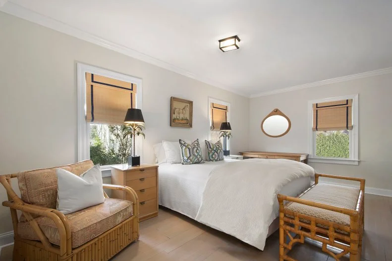 White Tropical Master Bedroom