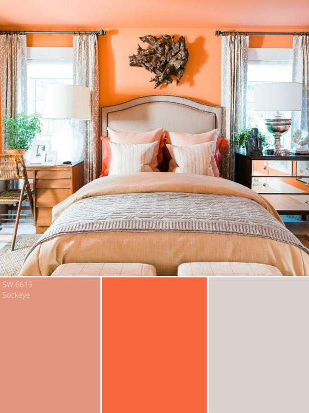 peach color palette - peach color schemes | hgtv