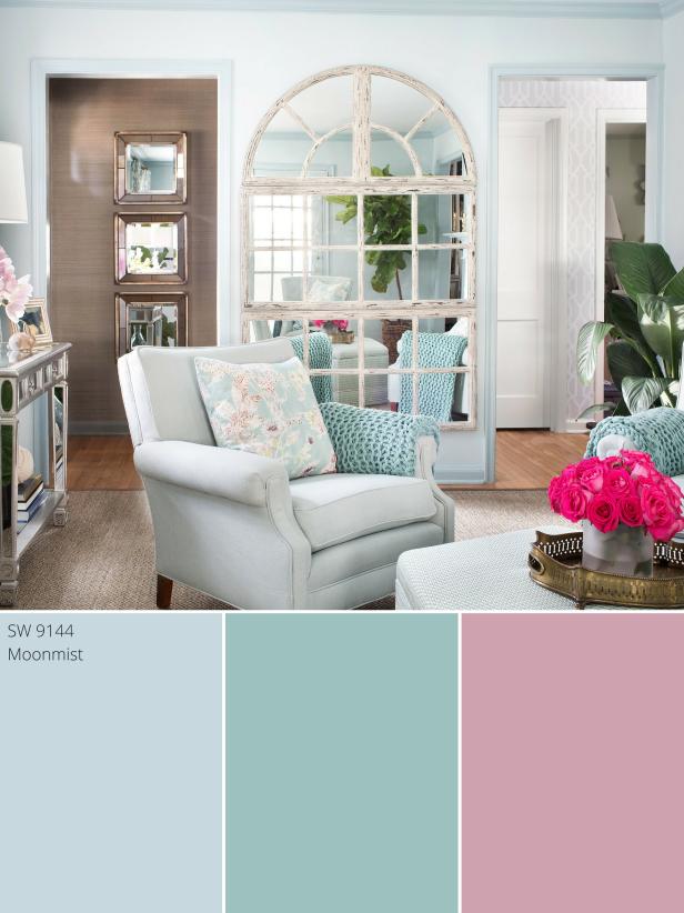 Teal Room Color Combinations Powder Blue Color  Palette Powder Blue Color  Schemes  HGTV