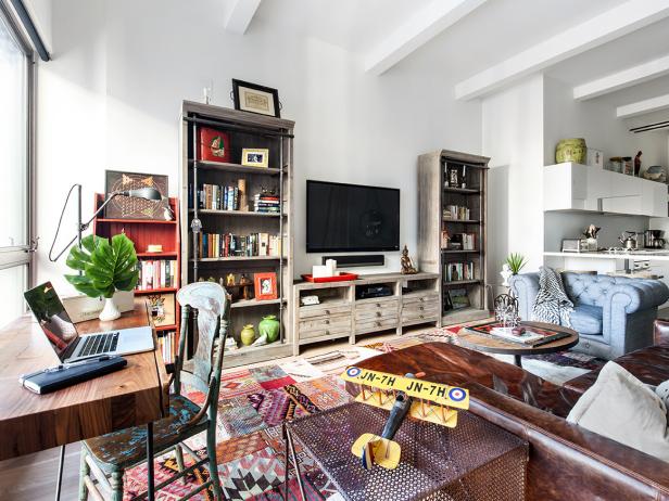 Vintage Accents Bring Warmth, Color to Modern New York Apartment