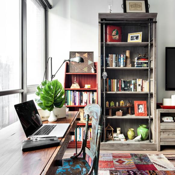 Vintage Desk and Chair in Work Space