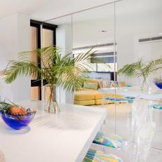 Modern Dining Room With Tropical Vibe