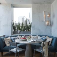 Contemporary Dining Nook With Banquette