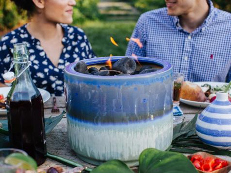 Make a Tabletop Fireplace for Your Party in 15 Minutes