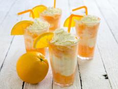 You won’t find this creamsicle on any ice cream truck. The classic flavors of the creamy favorite are given a boozy boost. 