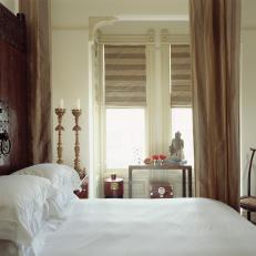 Elegant Bedroom with Antique Chinese Doors 