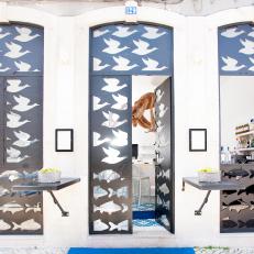 Stamped Steel Doors Create Intrigue and Ambiance