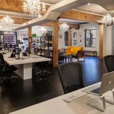 Modern Open Concept Layout Gives Pereira & O'Dell's New York Offices Warm Feel
