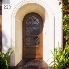 Elegant yet Rustic Entryway to Santa Barbara Home