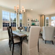 Light and Bright Dining Room is Classic
