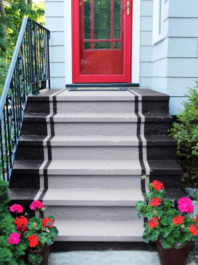 How To Paint Concrete Stairs, Concrete Patio Steps Do Yourself