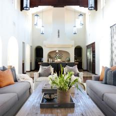 Photos Hgtv Spanish Modern Great Room With Lantern Pendant Lights