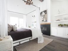 White Modern Farmhouse Style Bedroom