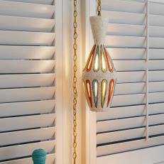 Colorful Pendant Light and Basket