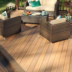 Decking - Earthwood Evolutions | Legacy Collection | Tigerwood with Mocah Accents and In-Deck Light