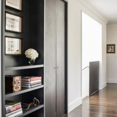 Black-and-White Contemporary Hallway