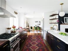 Kitchen and Dining Room Blend Seamlessly Thanks to Open Floor Plan 