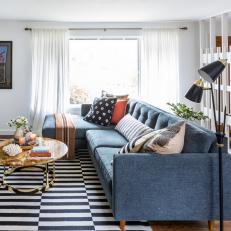 Exciting Patterns and Textures Make Living Room Fresh 