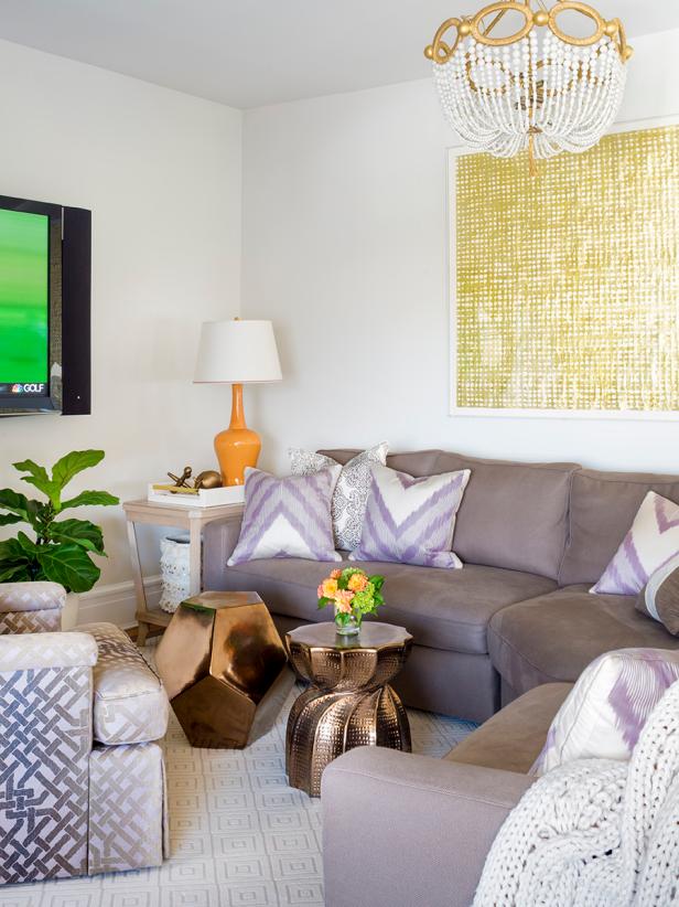 Gray and Yellow Living Room Design Ideas | HGTV