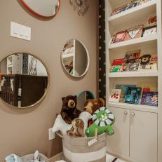 Corner of Kid's Room With Bookshelf