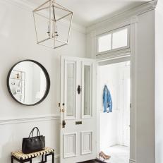 Classic Entryway is Stunningly White
