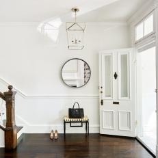 Transitional White Entryway Welcomes Guests