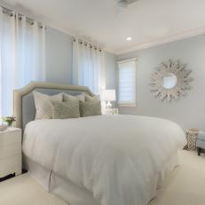 Peaceful, Light Blue Bedroom
