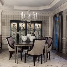 Formal Dining Room With Elegant Furnishings