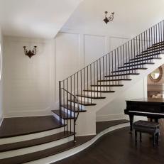 White Foyer, Stairway and Piano