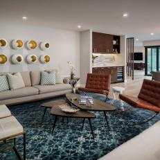 Stylish, Midcentury Modern Living Room
