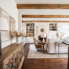 Open Living Space has Rustic Charm