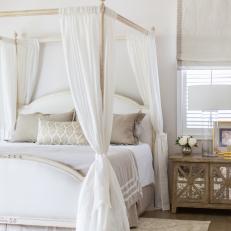 Romantic Master Bedroom in Sophisticated Whites