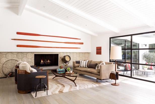 Contemporary Home With Rowing Oar Display | Brown Design Group | HGTV