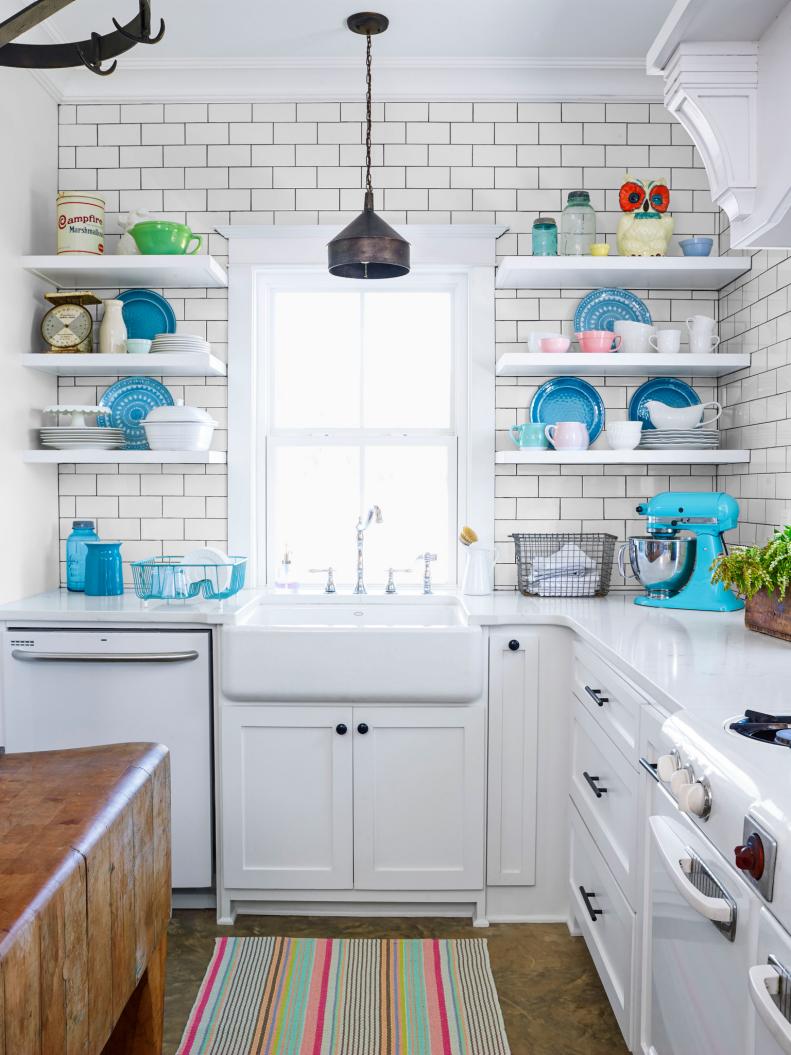White Kitchen With Apron-Front Sink