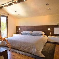 Contemporary Master Bedroom With Custom Furnishings