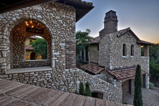 Brick and Stone Mediterranean Estate With Lovely Patio | HGTV