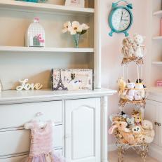 Antique China Cabinet Repurposed Into Little Girl's Dresser 