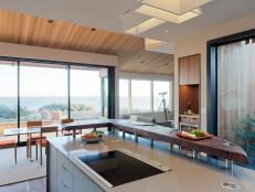 Open Kitchen & Dining Area With Stunning View