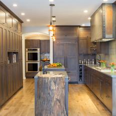 Updated, Craftsman Kitchen With Light Oak Flooring